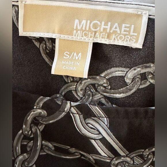 MICHEAL Kors Tunic Top Batwing Sleeve Poncho Coral Black Size S/M - Picture 4 of 5